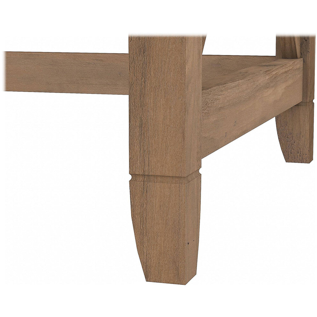 L Shaped Desk with 2 Drawer File Cabinet A9983