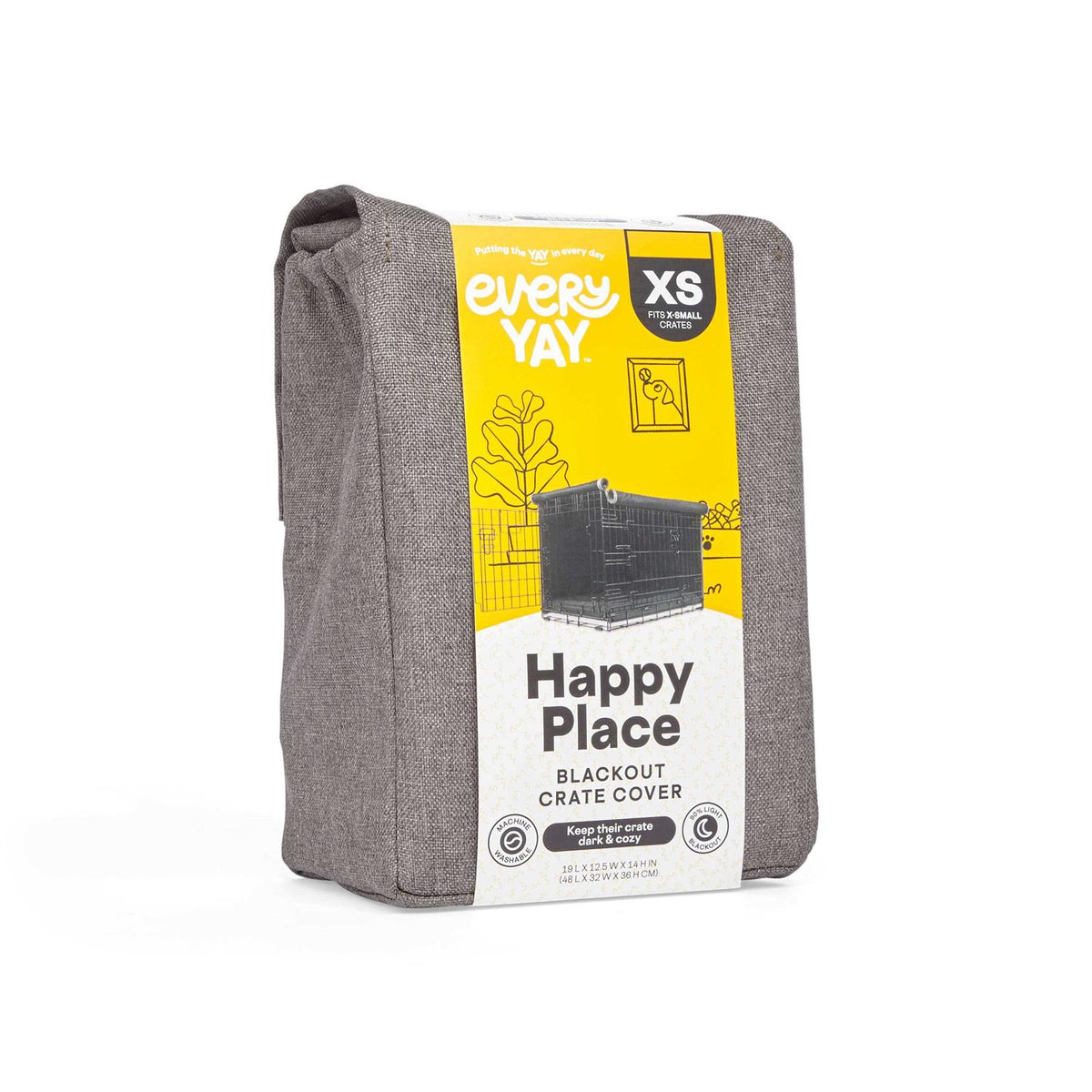 Grey Dog Crate Cover W3758