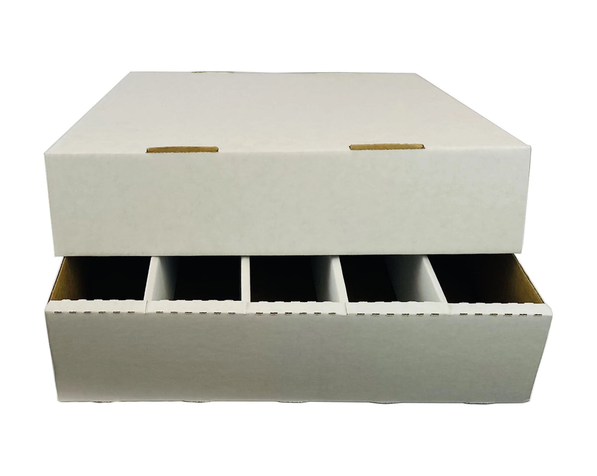 25 - 5000ct 5-Row Cardboard Trading Card Storage Boxes T675