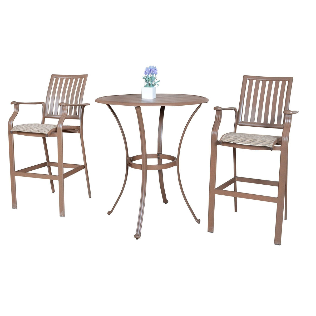 3-Piece Slatted Pub Table Set R7773