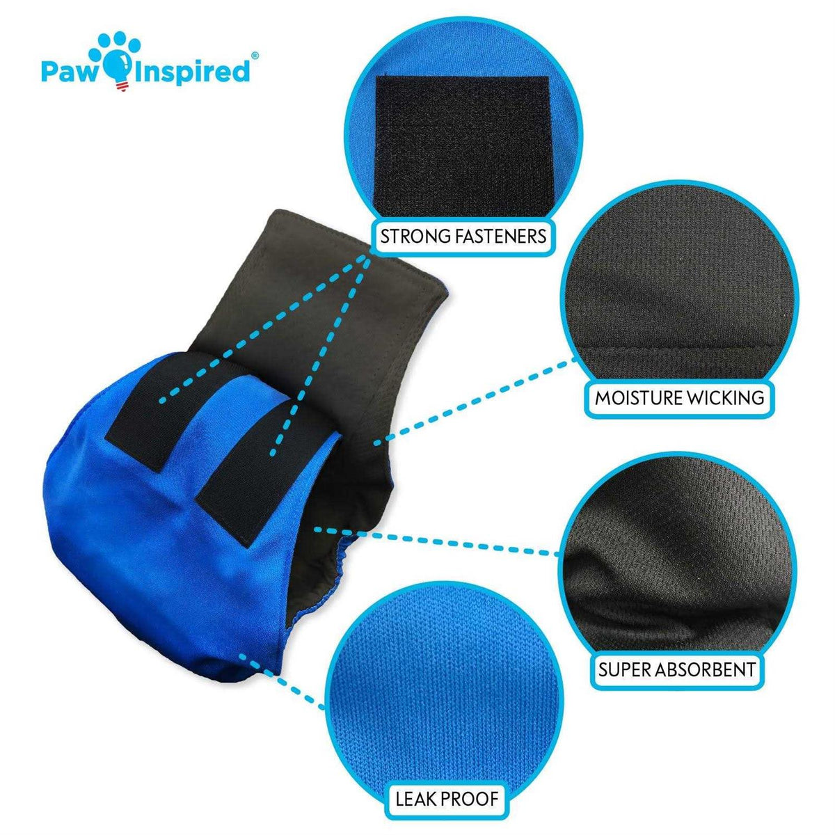 Male Dog Wraps Washable Belly Band U93250