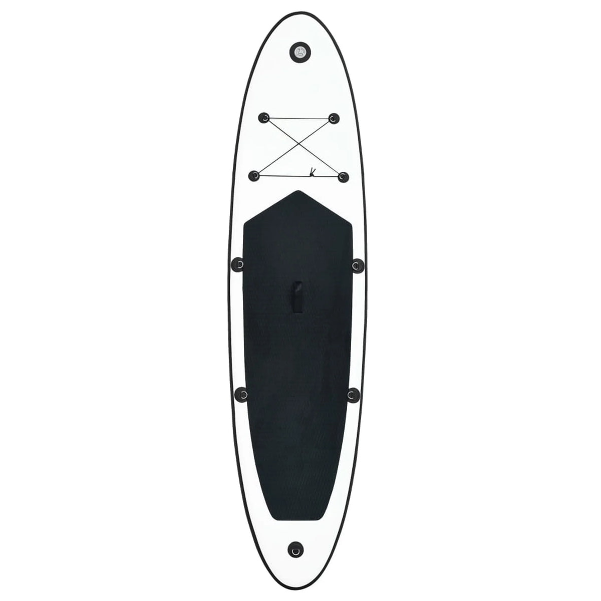 Inflatable Paddleboard Set Black and White M244682