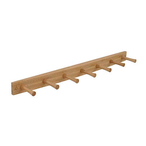7-Hook Bamboo Wall-Mounted Hat Organizer & Coat Hanger G735894