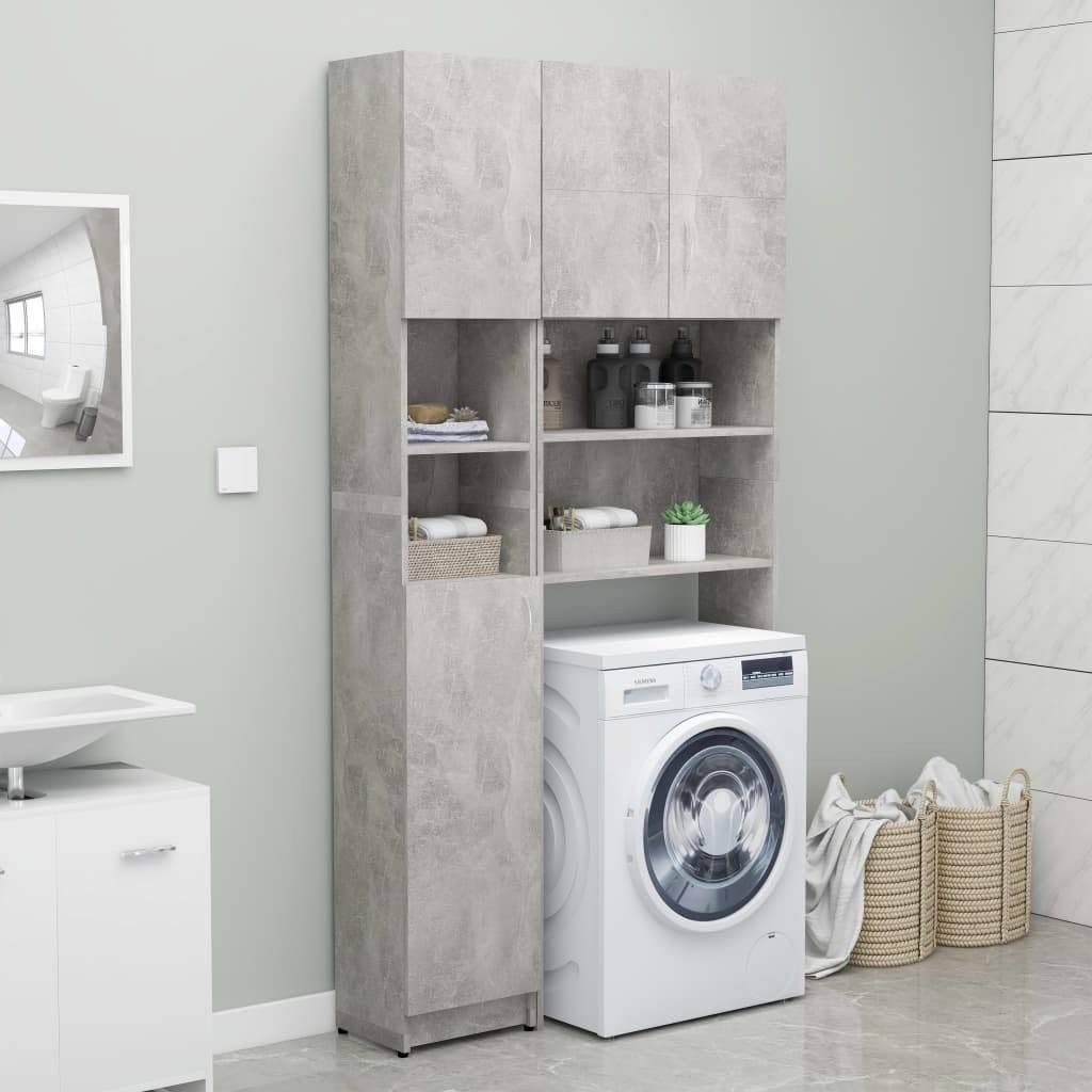 Bathroom Cabinet Concrete Gray Chipboard I33819