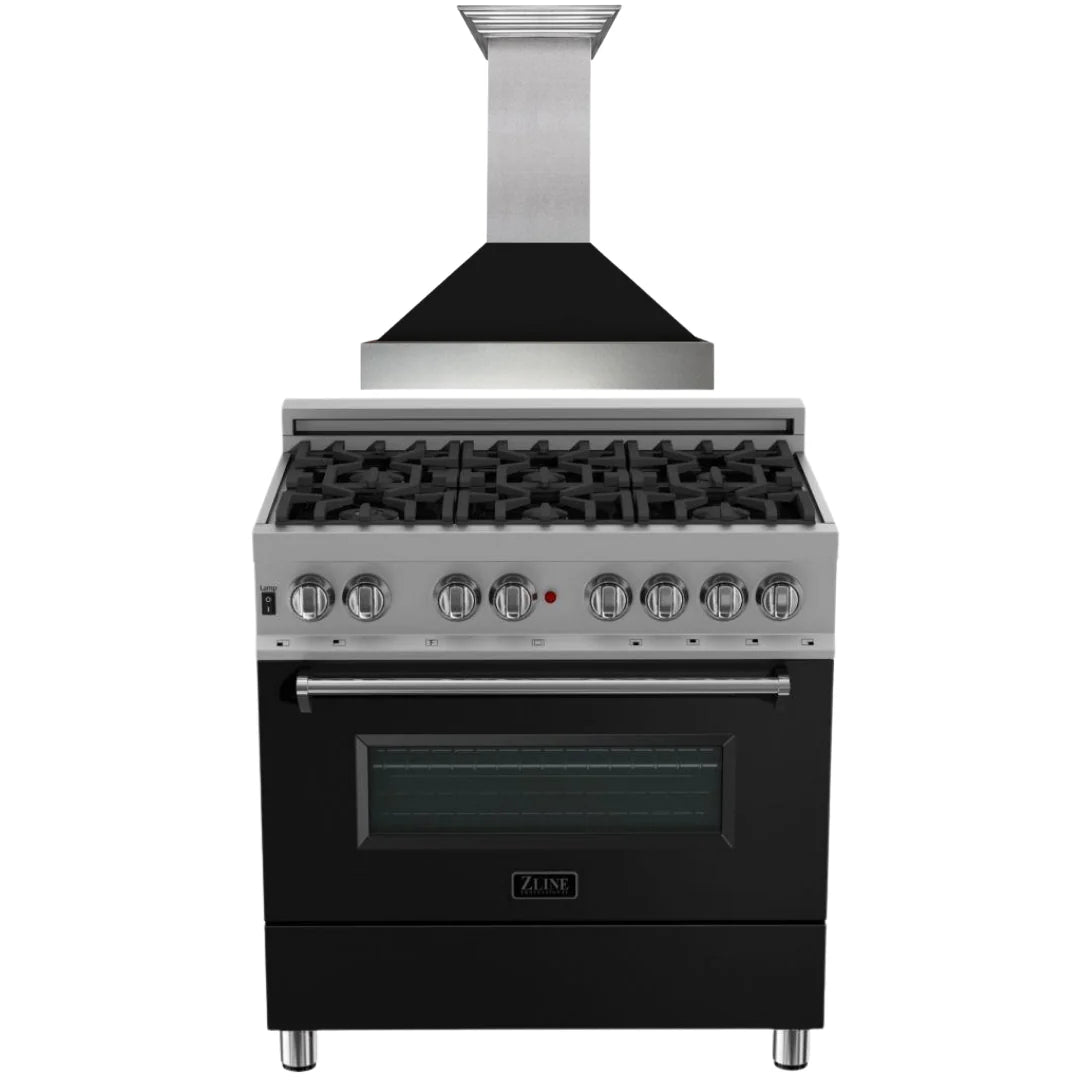 36 Dual Fuel Range with Range Hood Appliance Package Z794746