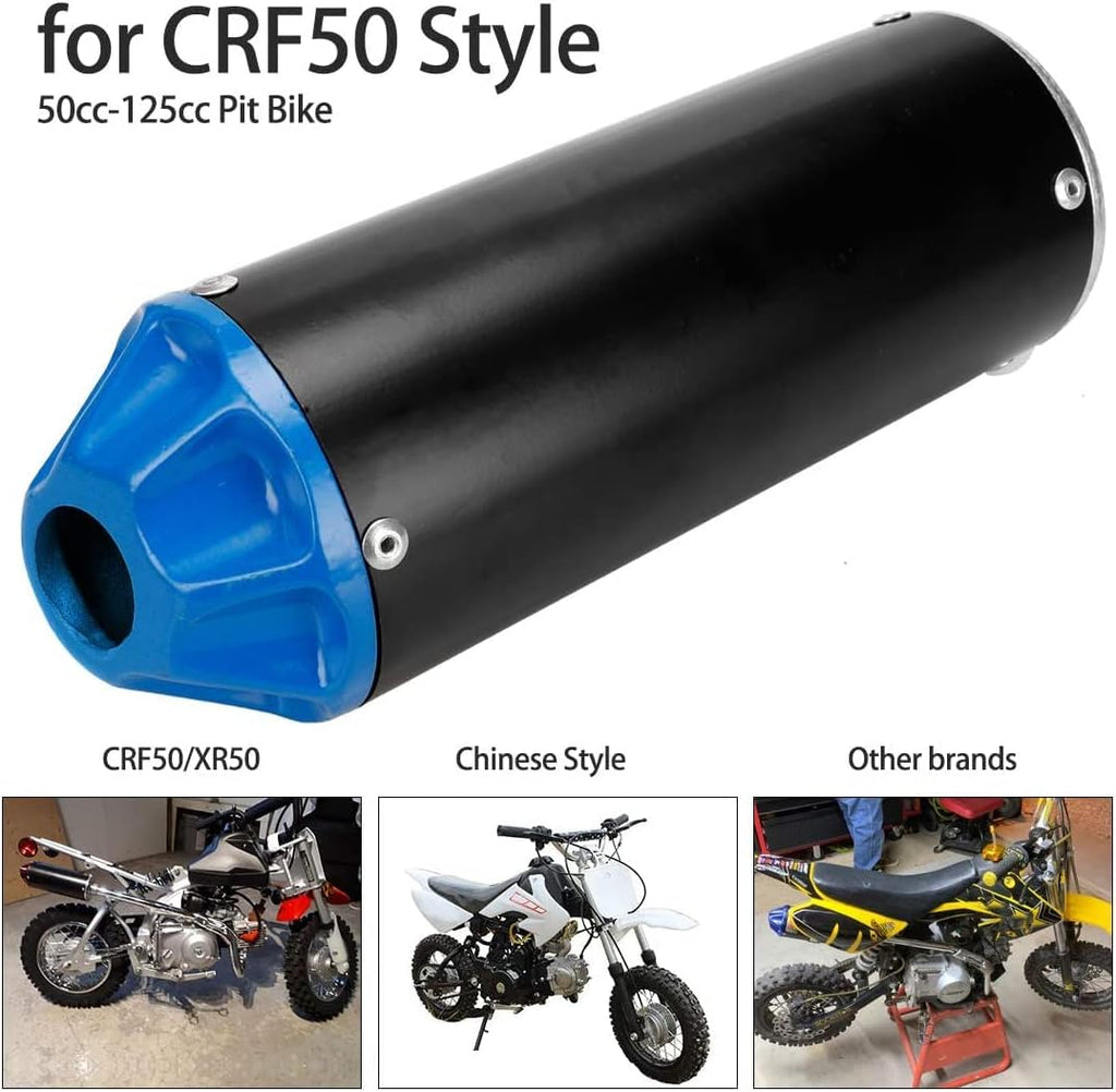 Blue Pack of 2 Exhaust Muffler Silencer Pipe Assembly Kit S9913