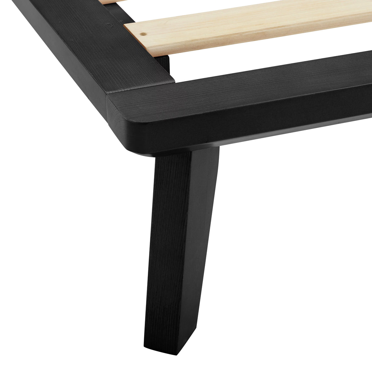 Black 8.5 Inch Wood Platform Bed with Storage W364