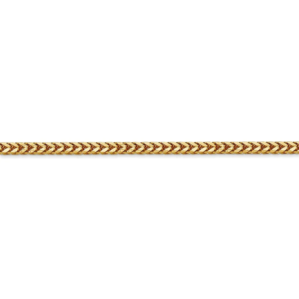 14kt Yellow Gold 2.5mm Franco Chain 20 inch Lobster Clasp F401756