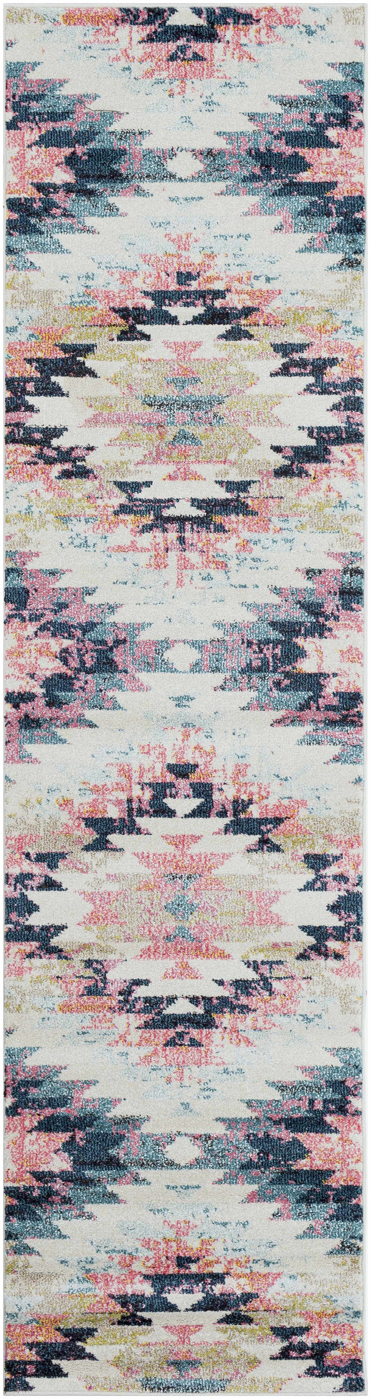 Blue Black Gray Area Rug X15196