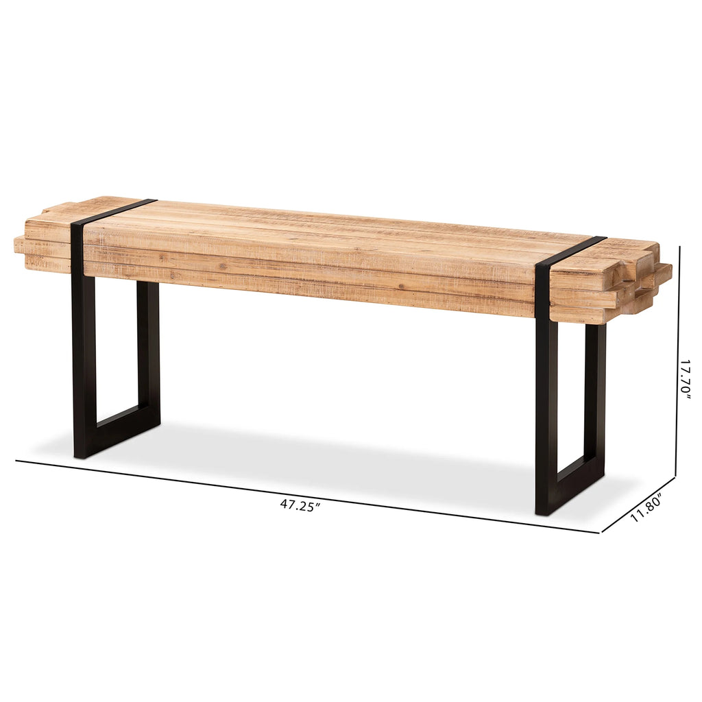 Natural Brown Bench A655