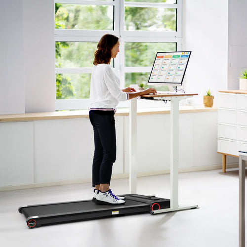 2 in 1 Under Desk Treadmill 300lbs Capacity F7269