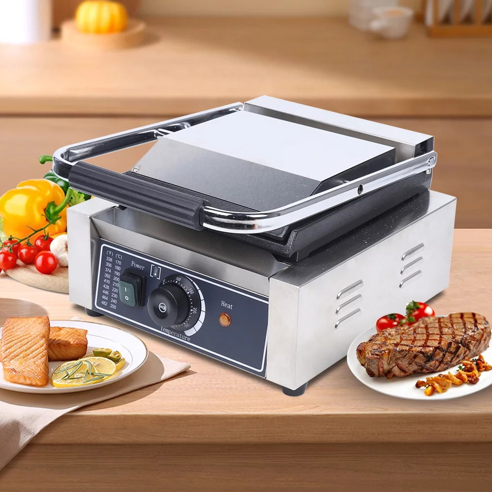 1.8KW Single Panini Press Sandwich Maker J522