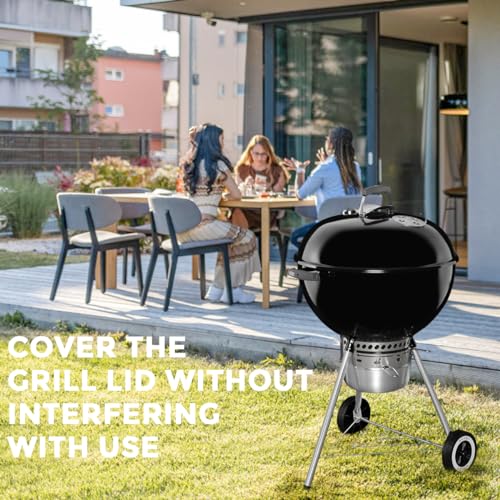 Silver Kettle Grill Rotisserie Ring Kit with Motor, Forks, Spit Rod X84975