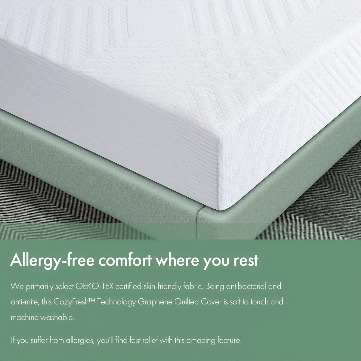 10" Cooling Gel Memory Foam Queen Mattress I4375