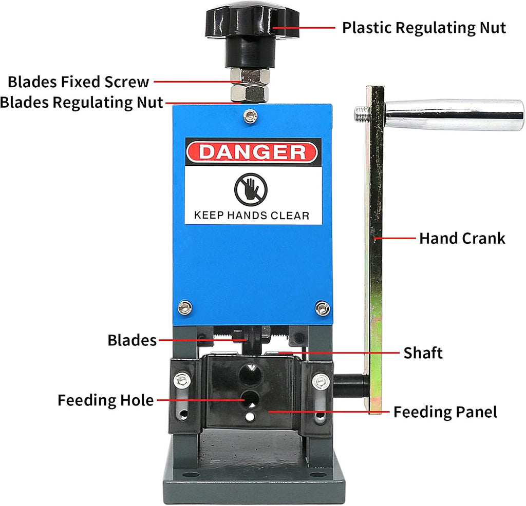 Manual Wire Stripping Machine 0.06-1inch Portable Copper Wire Peeler Q4918