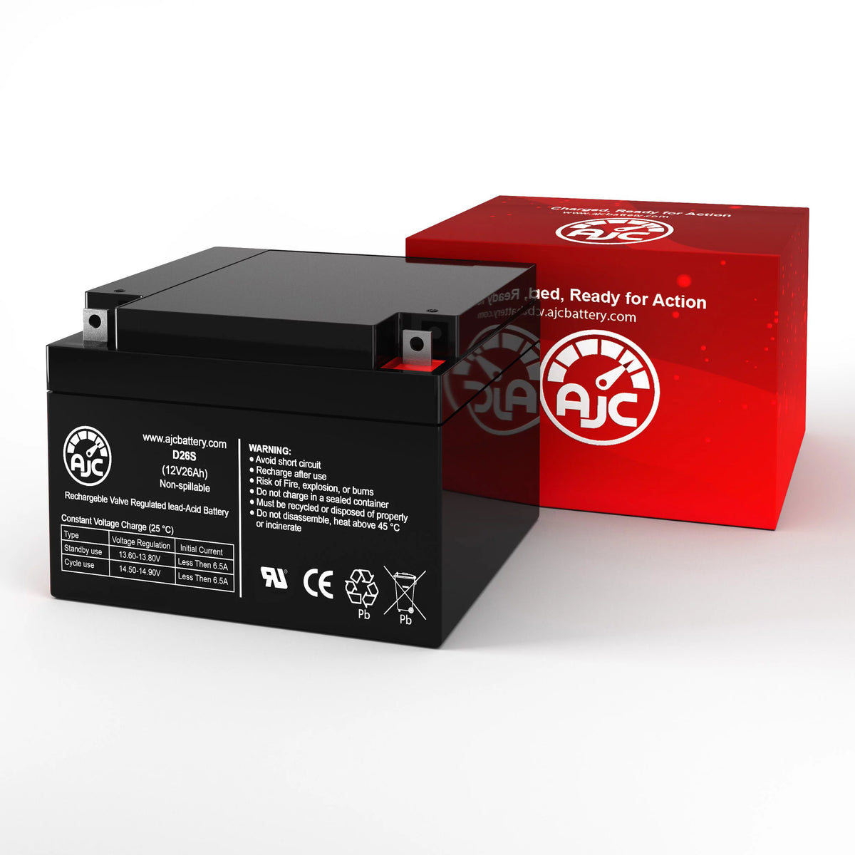 12V 26Ah Sealed Lead Acid Battery G39453