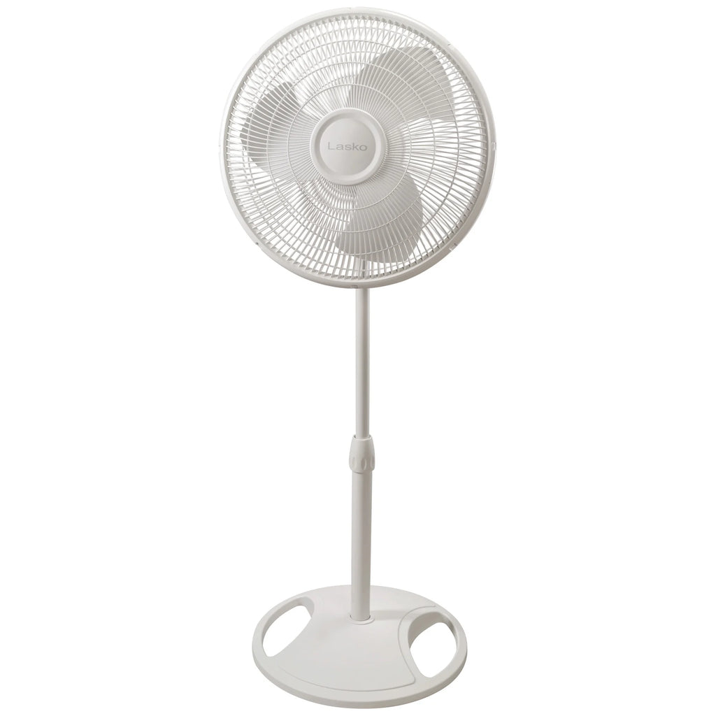 16 Oscillating Adjustable Pedestal Fan with 3-Speeds, Black Q2981