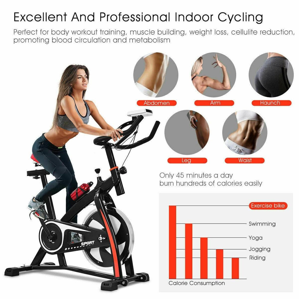 Black Adjustable Exercise Bike S848