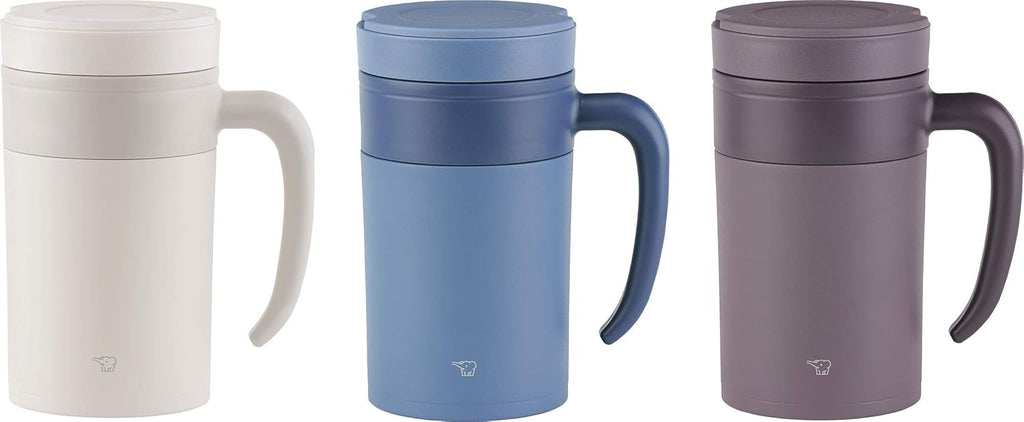 Stainless Tea Tumbler with Handle, 16-Ounce, Prussian Blue M605500