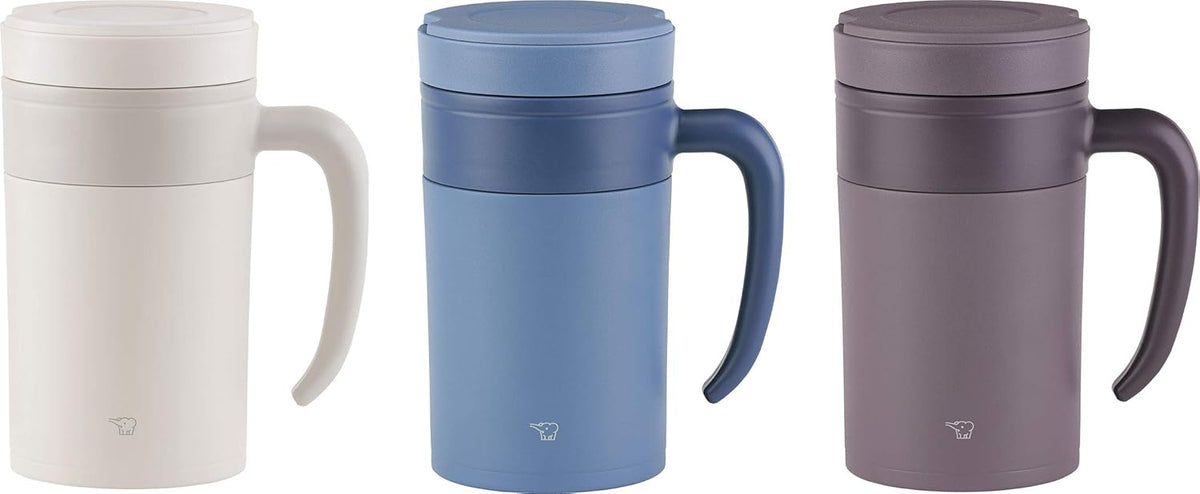 Stainless Tea Tumbler with Handle, 16-Ounce, Prussian Blue M605500