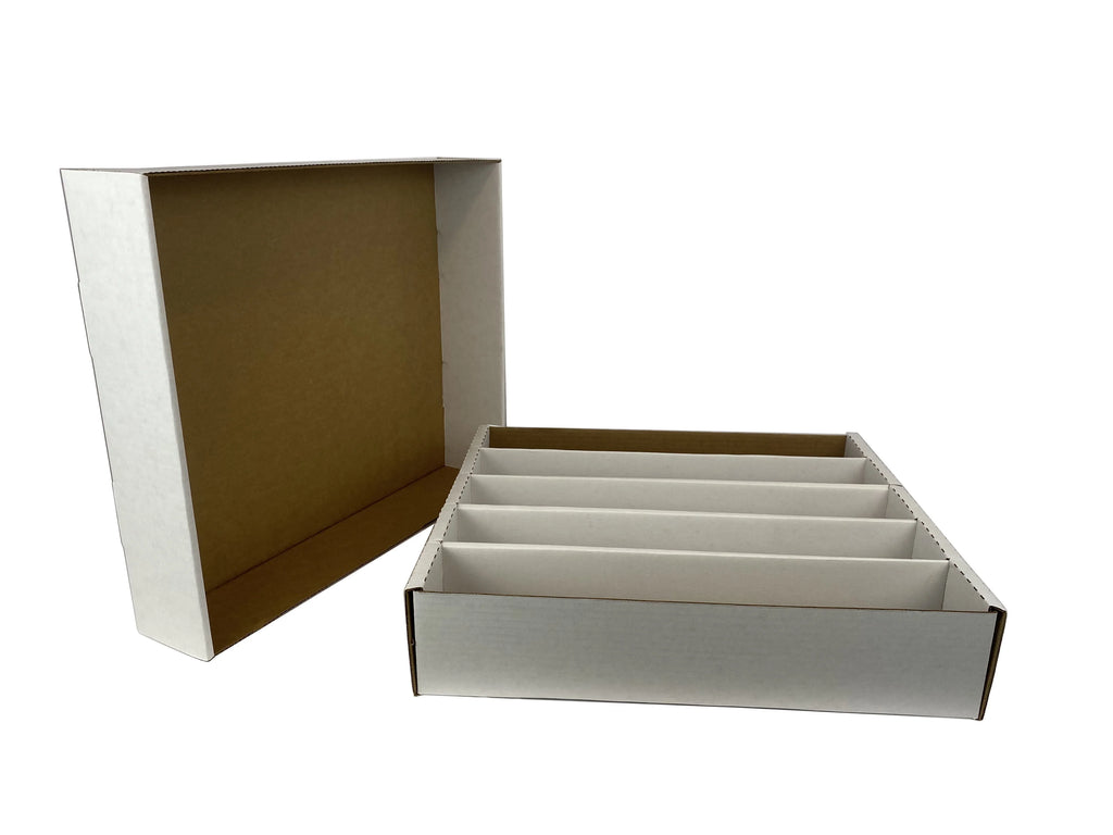 25 - 5000ct 5-Row Cardboard Trading Card Storage Boxes T675
