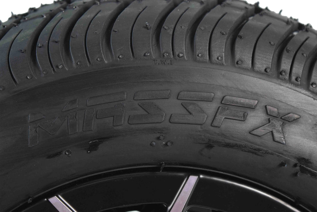 205/50-10 Golf Cart Turf Tire & Black Wheel Kit Z862
