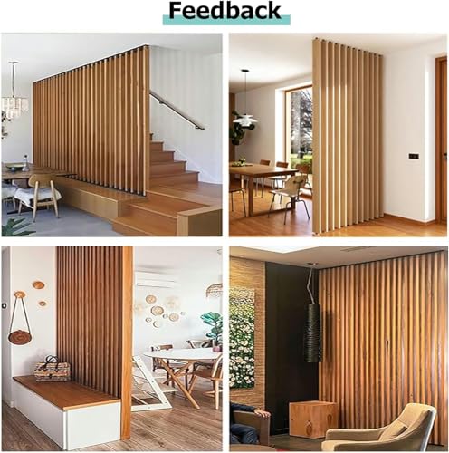 Wood Grain Screen Partition Post Aluminum Alloy N423