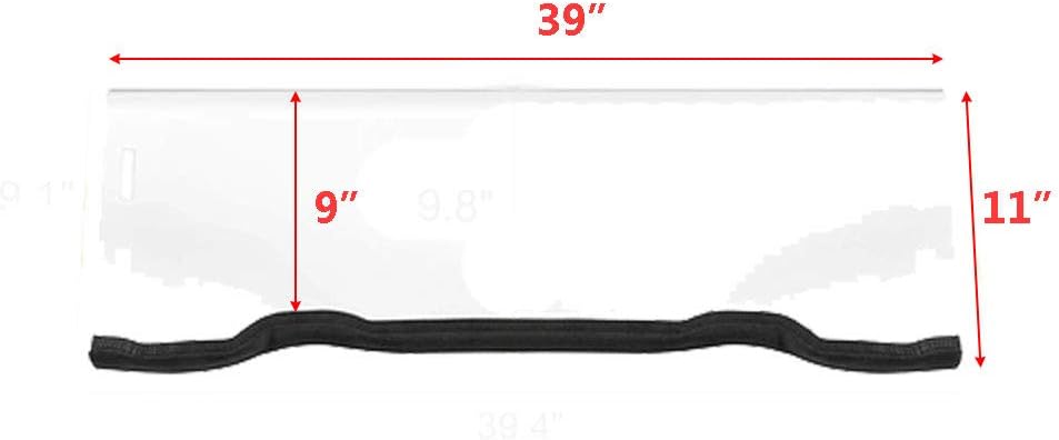 UTV Front Half Windshield Scratch Resistant Heavy Duty Windscreen Pack of 2 A453858