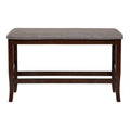 Oak Fabric Counter Height Dining Bench U8752