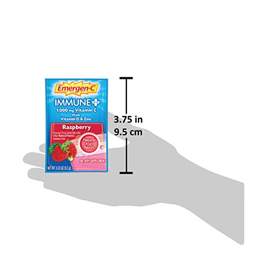 Raspberry Flavor Vitamin C Powder Supplement - 10 Count Y365553