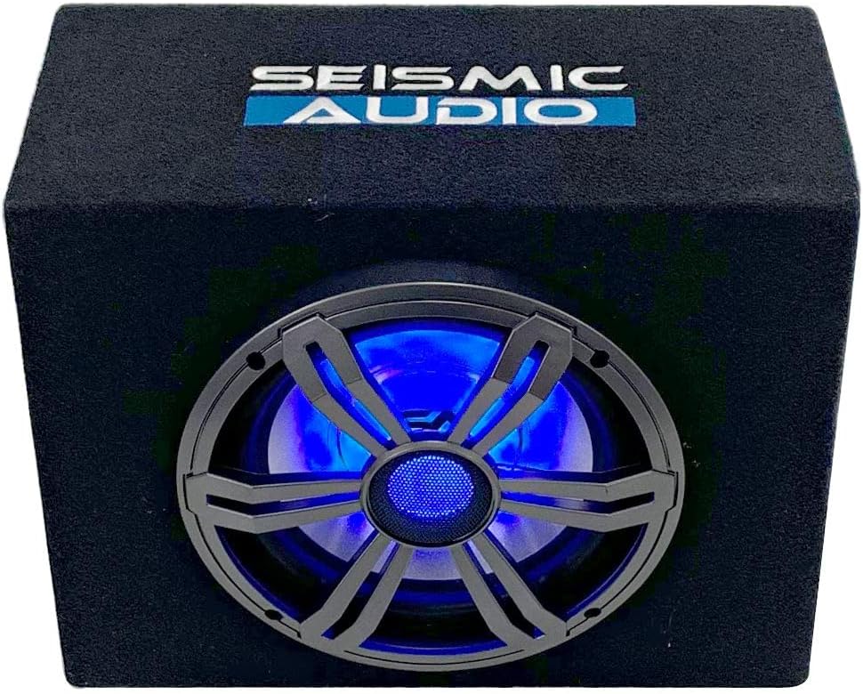 8 Inch 400 Watt Car Audio Subwoofer Enclosure with RGB Illumination L452739