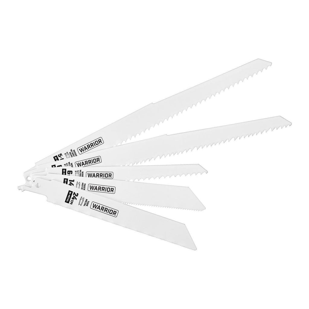 6 in. 9 in. Bi-Metal Reciprocating Saw Blade Set, 15-Piece U3956