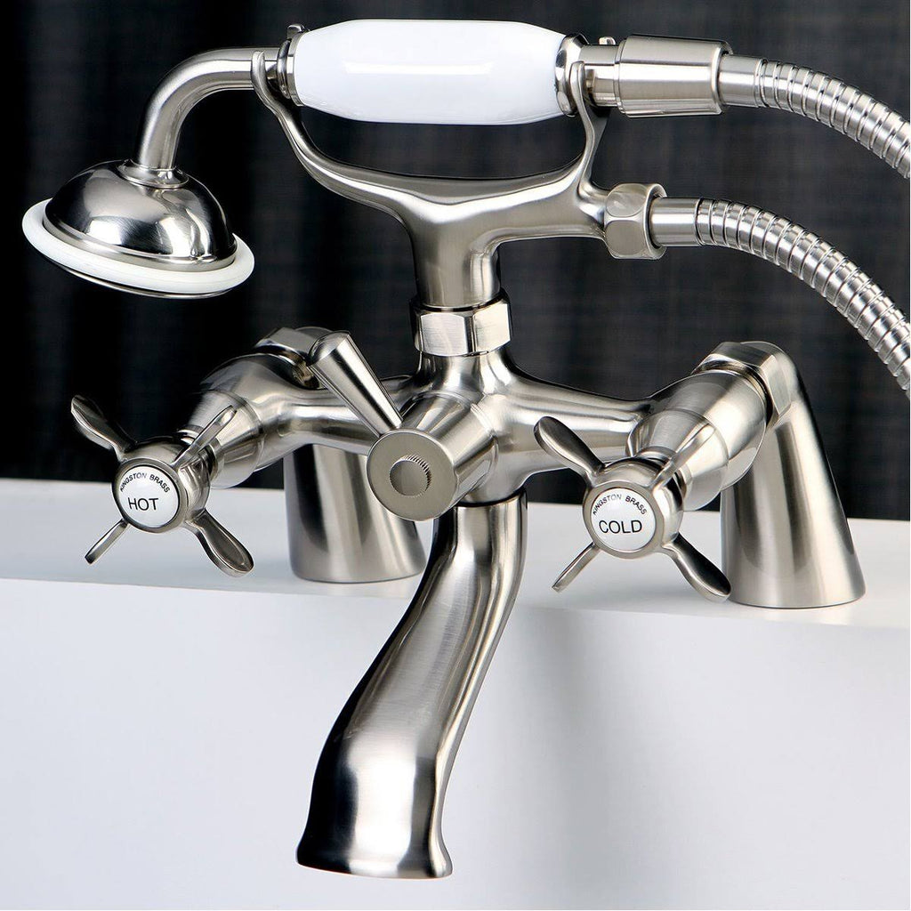 Antique Brass Clawfoot Tub Faucet with Hand Shower B9020
