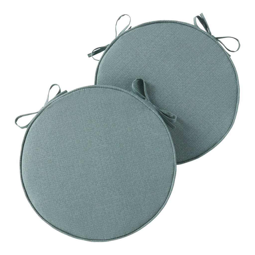 18" x 18" Seaglass Round Outdoor Chair Pad Set of 2 A161856