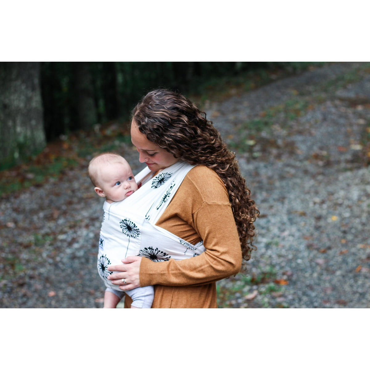 Gray Print Baby Wrap Carrier F867