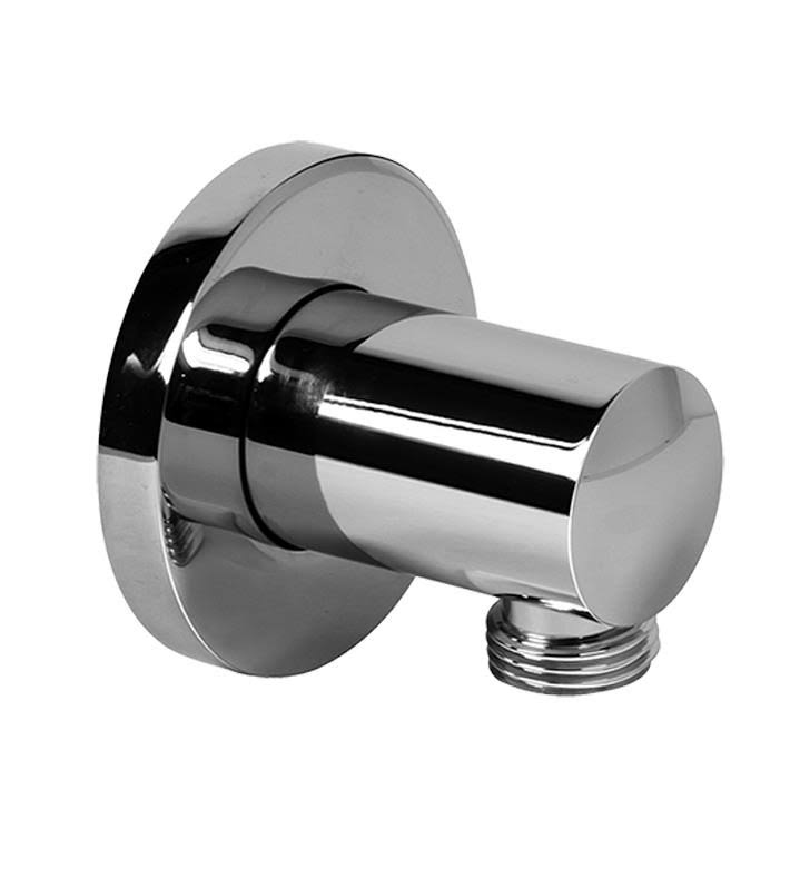 Contemporary Round Wall Supply Elbow in Architectural Black W92399