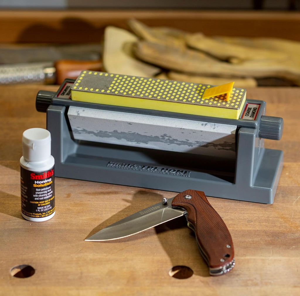 6" Diamond Sharpening Stone System - Grey - Fine, Natural, & Coarse Stones S60119