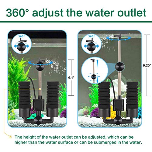 3W/5W Submersible Foam Sponge Filter U20712