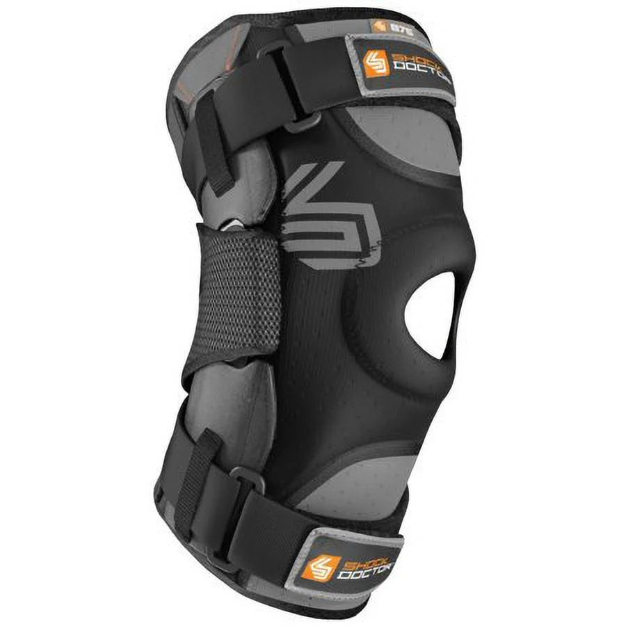 Black Knee Support with Bilateral Hinges H226786