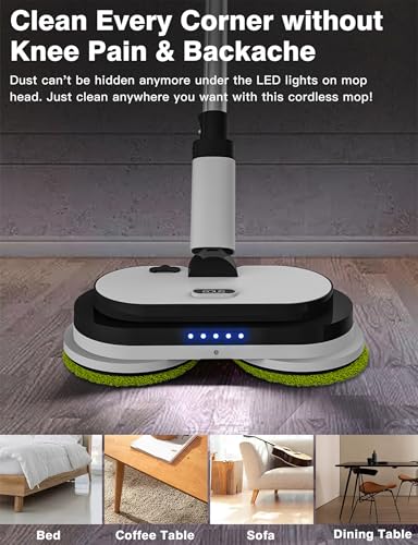 Cordless Electric Mop with Water Sprayer F23910
