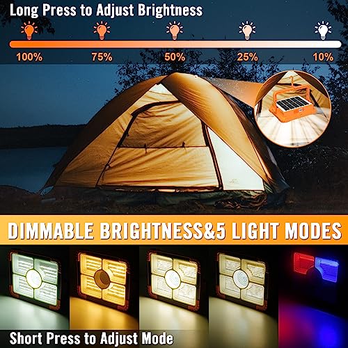 100W LED Solar Work Light, 10000LM Magnetic Worklight, IP66 Waterproof R99546
