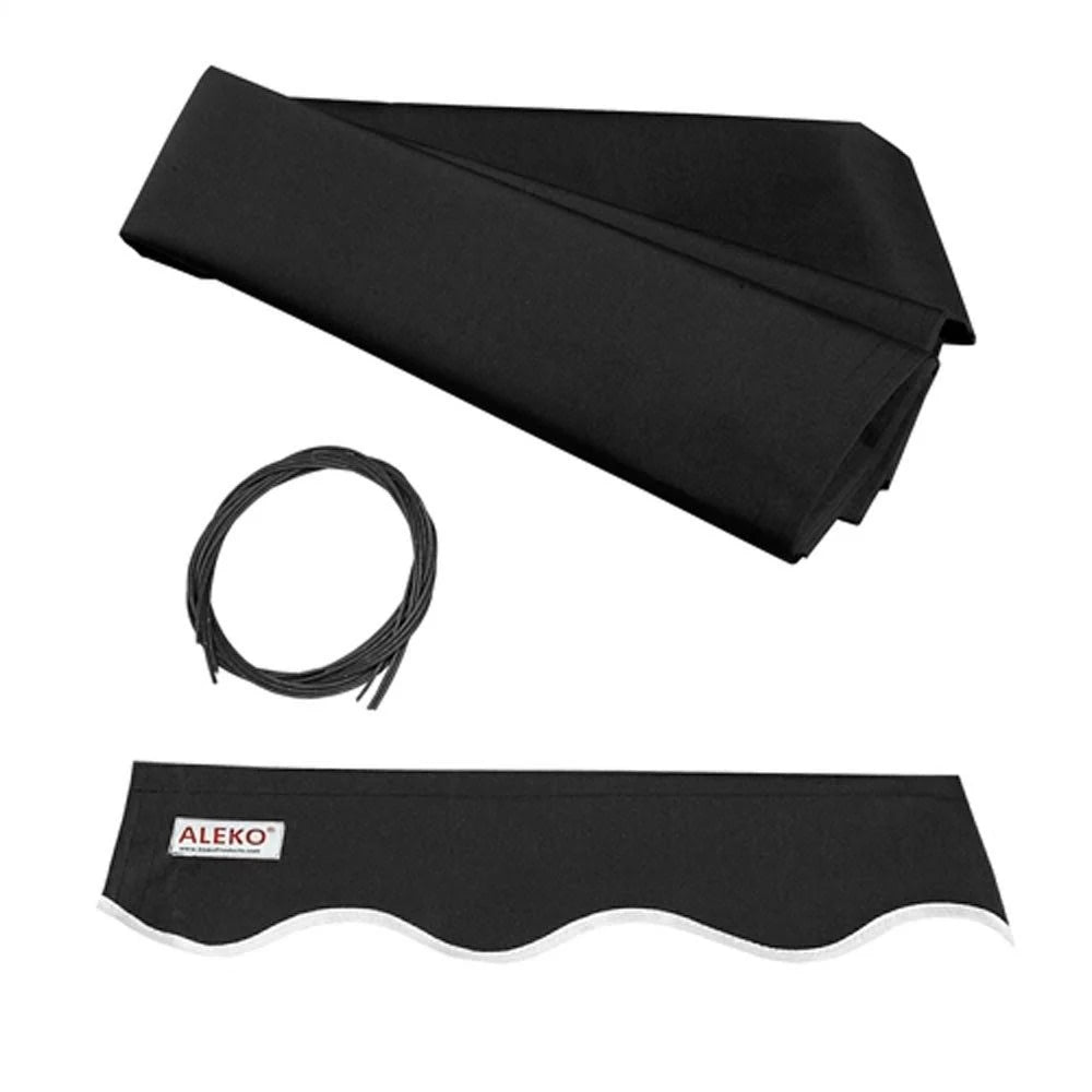 Motorized Retractable Awning Black Y83559