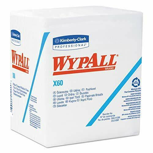 Wypall X60 Wipers, 1/4-Fold, White, 76/Box H27078