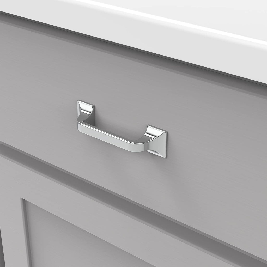 Chrome Finish Pull 3 Inch Hole Center (10 Pack) U2175