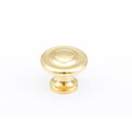 1-1/4 inch Polished Brass Mushroom Cabinet Knobs Y17546
