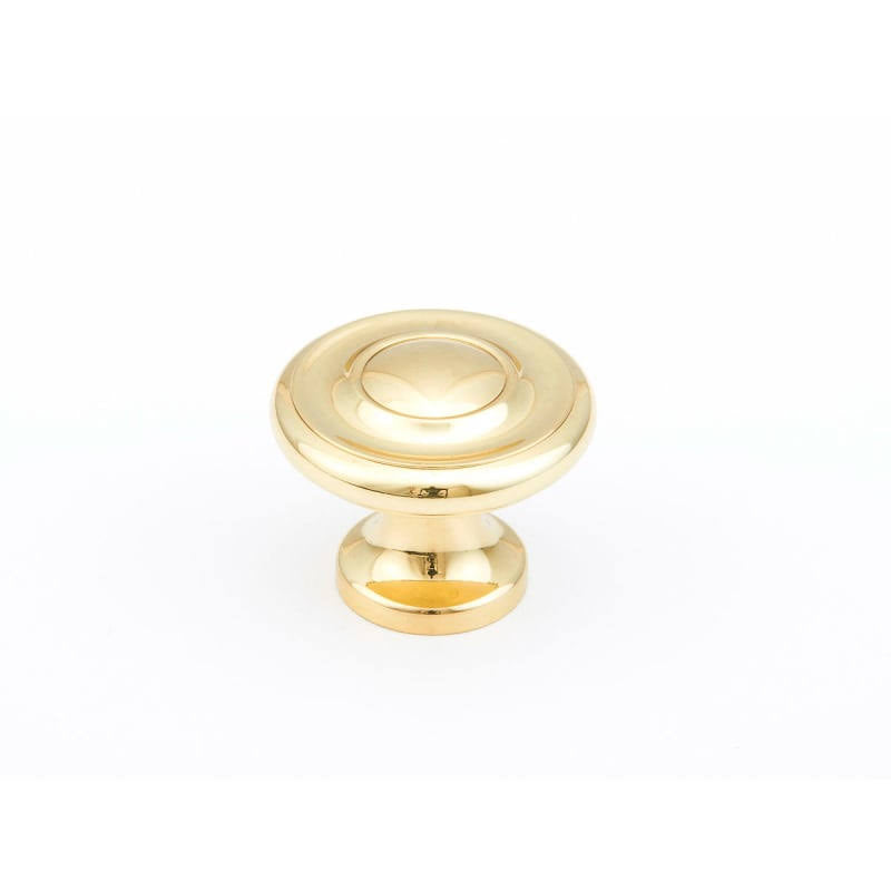1-1/4 inch Polished Brass Mushroom Cabinet Knobs Y17546