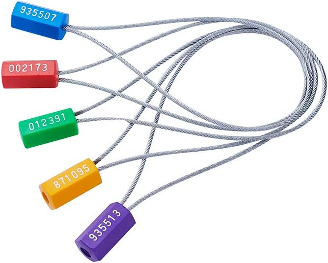 200pcs Anti-Tamper Shipping Seals (5 Colors) Pack of 2 C86516