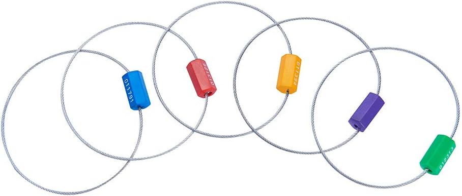 200pcs Anti-Tamper Shipping Seals (5 Colors) Pack of 2 C86516