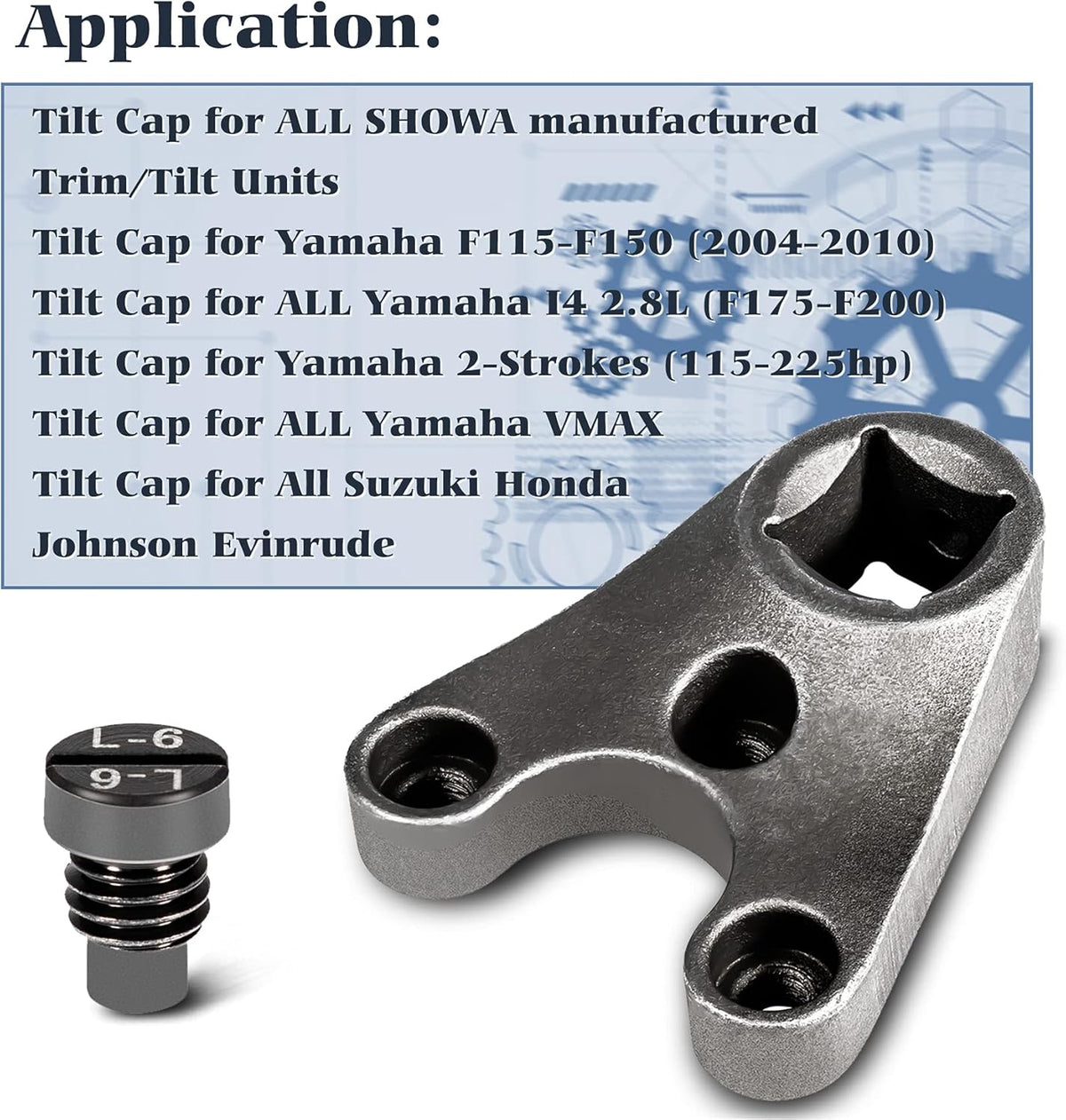 35mm x 6mm Outboard Trim/Tilt Pin Wrench Tools Pack of 2 P238