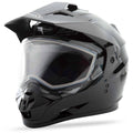 Matte Black Dual-Sport Snow Helmet Q710